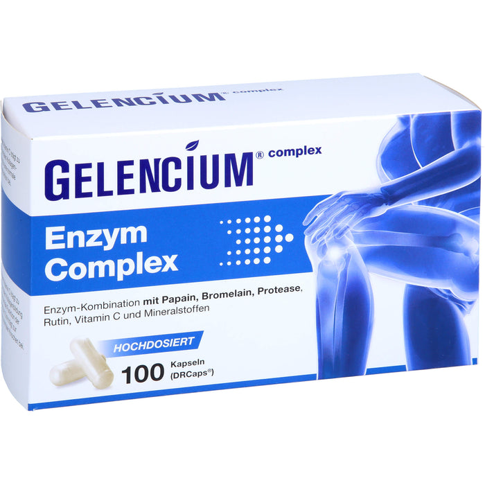 GELENCIUM Enzym Complex Kapseln hochdosiert mit Bromelain, 100 pcs. Capsules