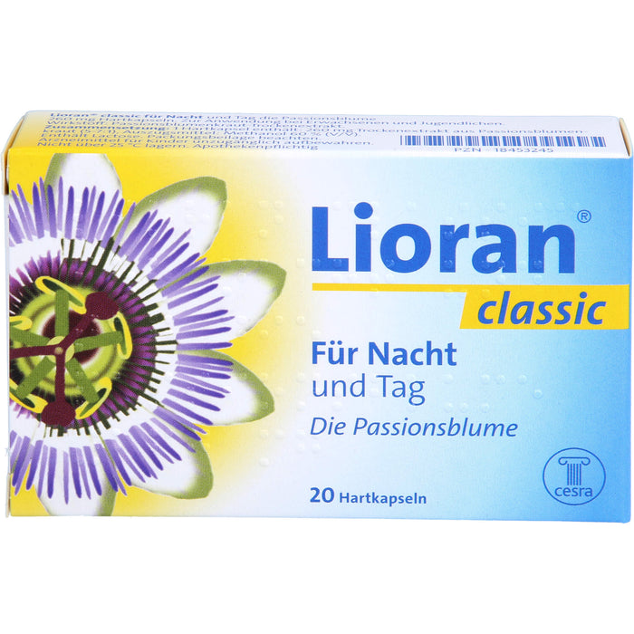 Lioran classic für Nacht und Tag die Passionsblume, 260 mg Hartkapseln, 20 St HKP