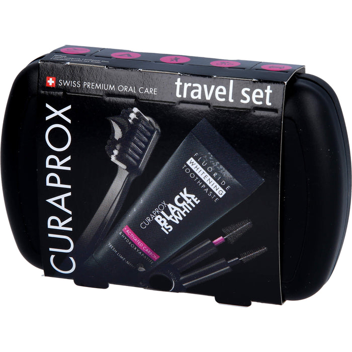 Curaprox Black is white Travel-Set, 1 P ZBU