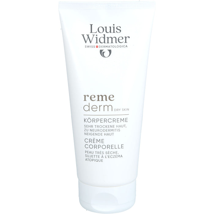 Louis Widmer Remederm Körpercreme unparfümiert für sehr trockene Haut, 200 ml Cream