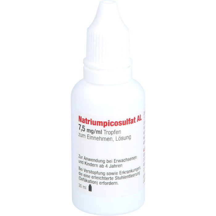 Natriumpicosulfat AL 7,5 mg/ml Tropfen bei Verstopfung, 30 ml Solution