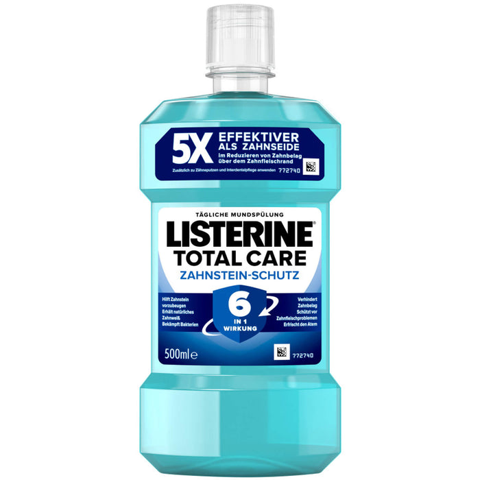 LISTERINE Total Care Zahnstein-Schutz Mundspüllösung, 500 ml Lösung