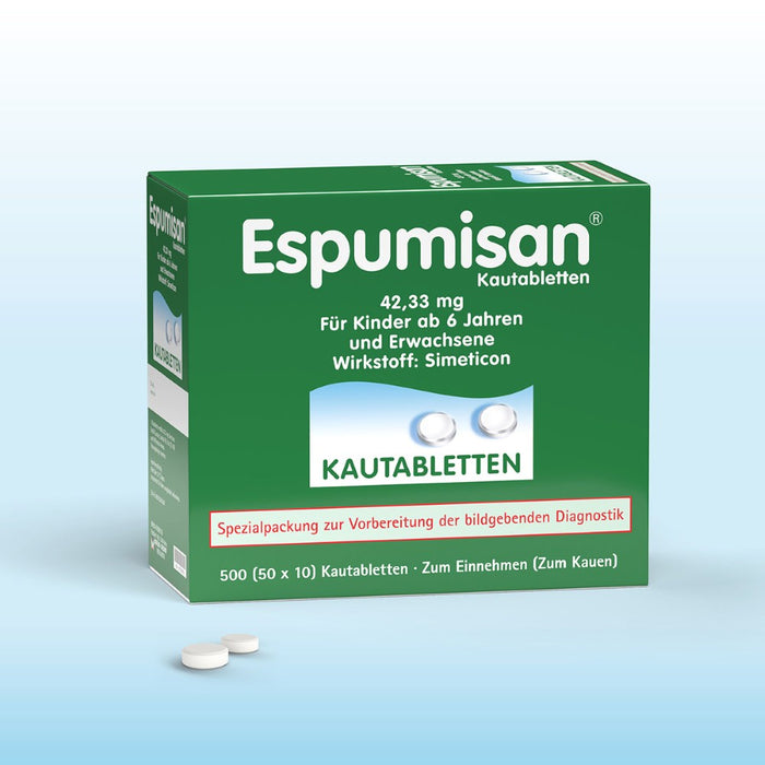 Espumisan Kautabletten, 500 St. Tabletten