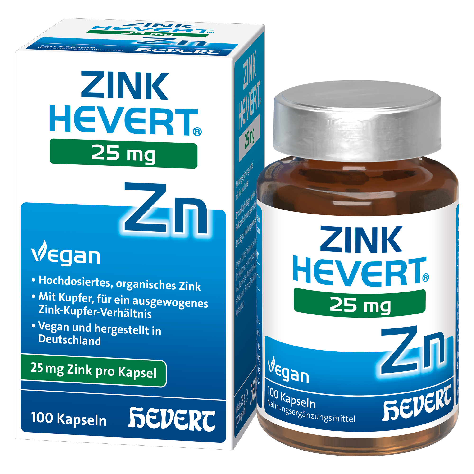 Zink Hevert 25 mg, 100 St. Kapseln