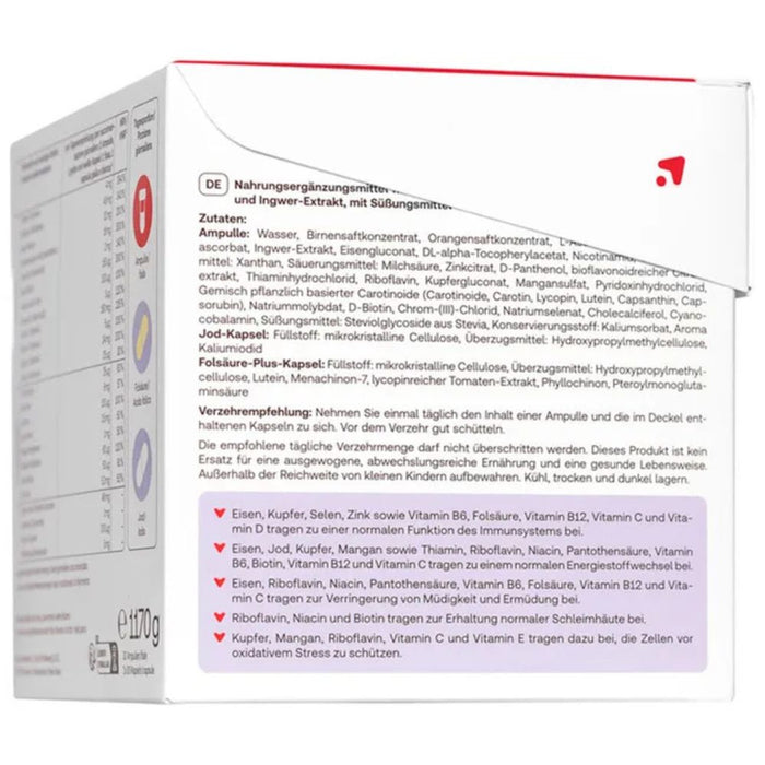 RedCare Immun Forte Trinkampullen mit Maracujageschmack + Kapseln, 30 St. Tagesportionen