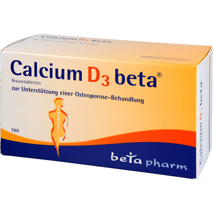 Calcium D3 beta Brausetabletten, 100 St. Tabletten