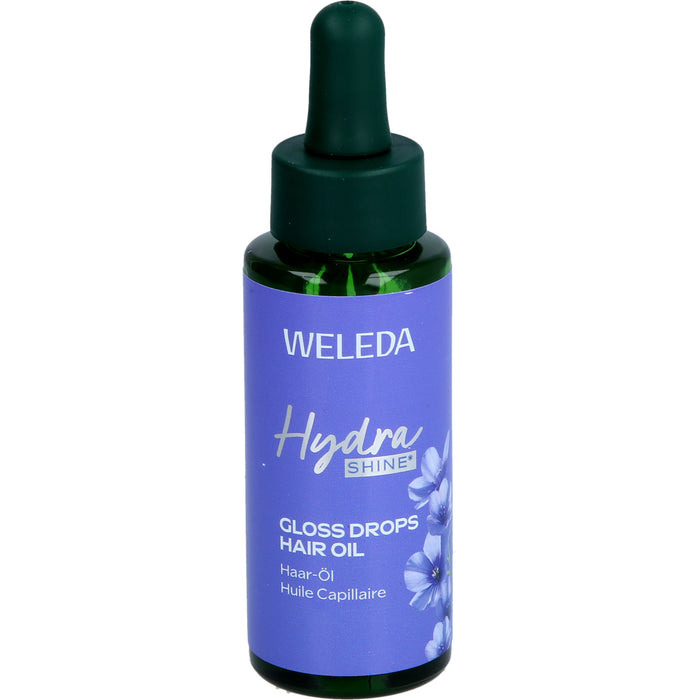 WELEDA Hydra Shine Gloss Drops Haar-Öl für Glanz und Geschmeidigkeit, 30 ml Oil