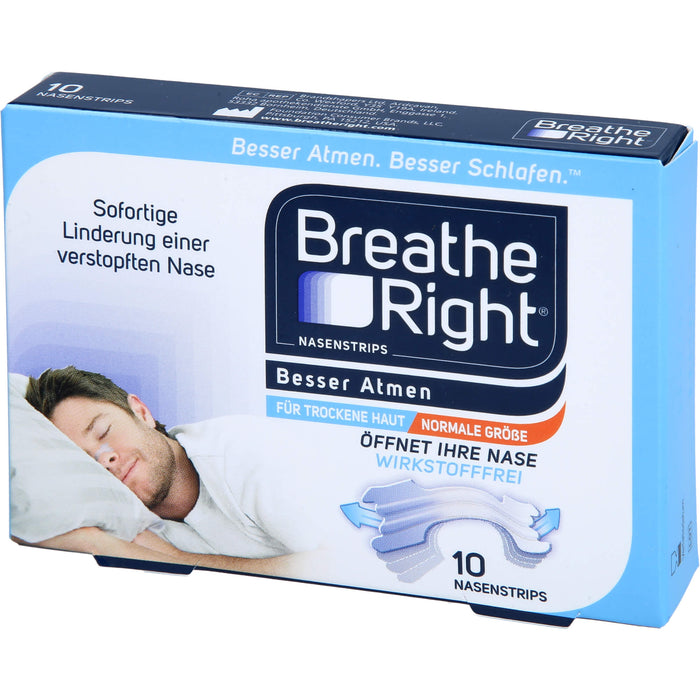 Breathe Right transparente Nasenpflaster Besser Atmen, 10 pcs. Patch
