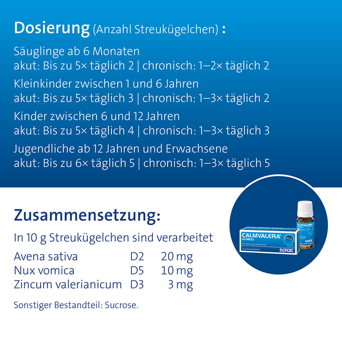 Calmvalera Hevert Globuli, 7.5 g Globuli