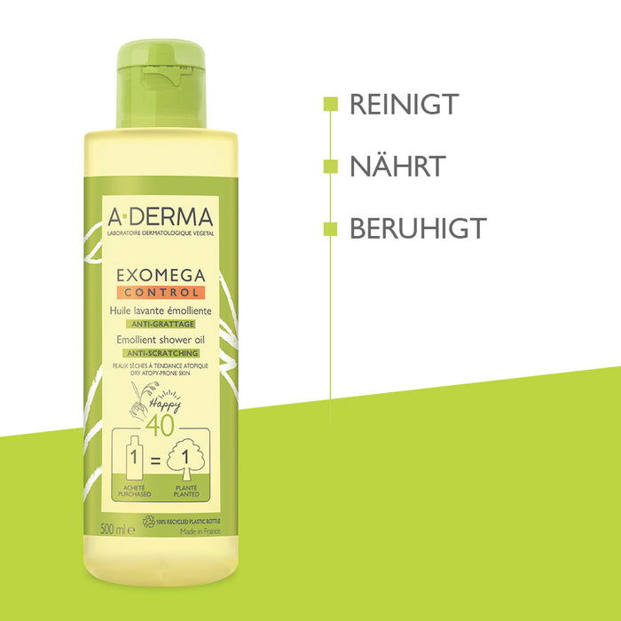 A-DERMA EXOMEGA CONTROL Duschöl, 500 ml Shower Gel
