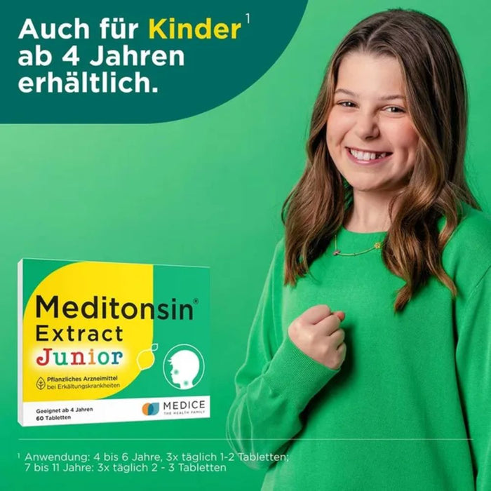 Meditonsin Extract Tabletten bei Erkältungskrankheiten, 20 pc Tablettes