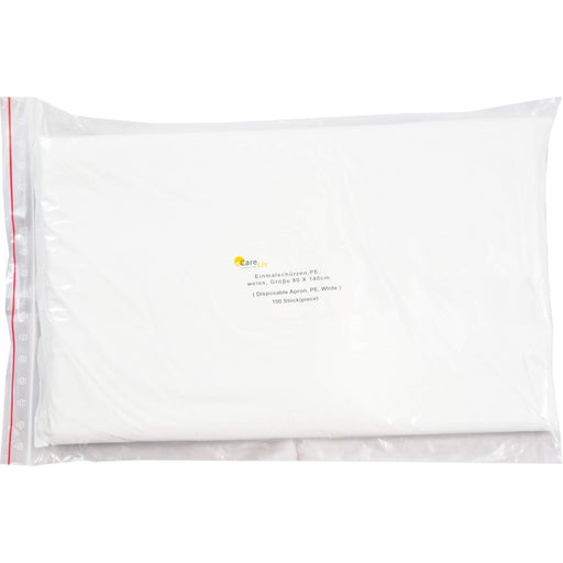 Einmal Schürzen PE weiß 140cm, 100 St 