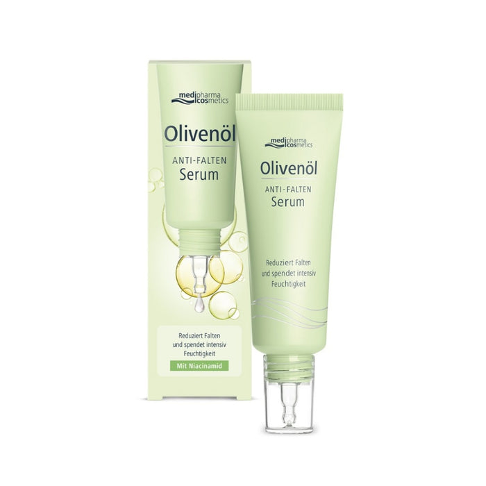 Medipharma Cosmetics Olivenöl Anti-Falten Serum reduziert Falten und spendet intensiv Feuchtigkeit, 30 ml Lösung