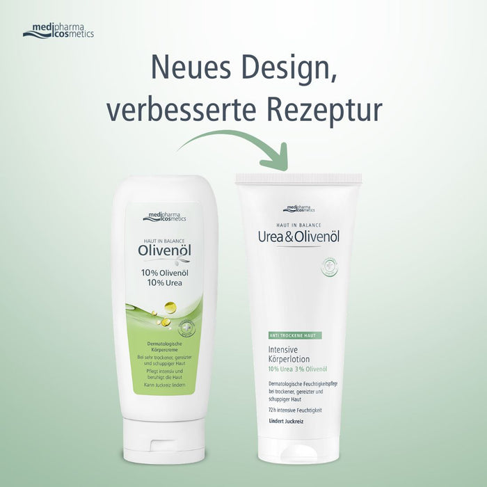 medipharma cosmetics Haut in Balance Urea & Olivenöl intensive Körperlotion, 200 ml Lotion