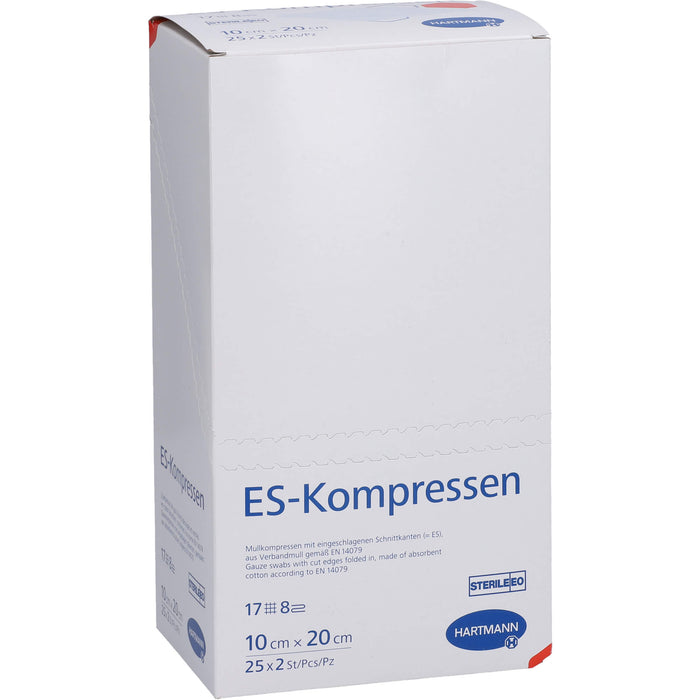 HARTMANN ES-Kompressen steril 10 cm x 20 cm, 50 pcs. Compresses
