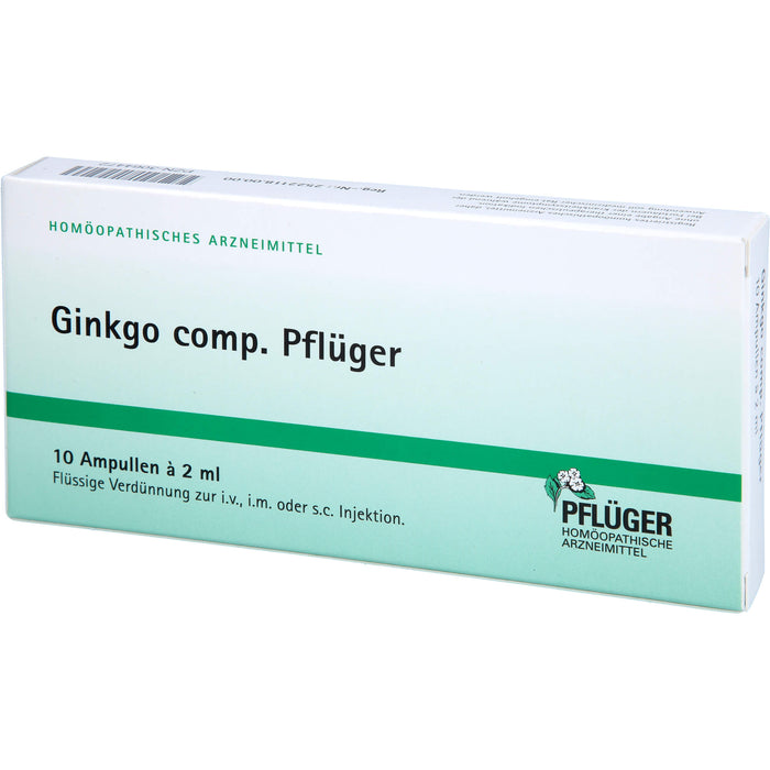 Pflüger Ginkgo comp. flüssige Verdünnung, 10 pc Ampoules