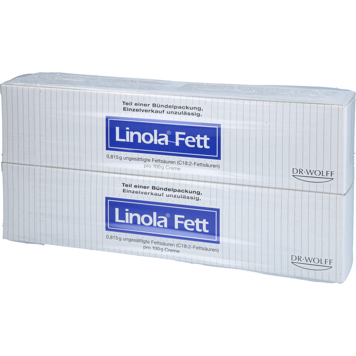 Linola Fett Creme zur Behandlung sehr trockener, rissiger, juckender oder zu Neurodermitis neigender Haut, 500 g Creme