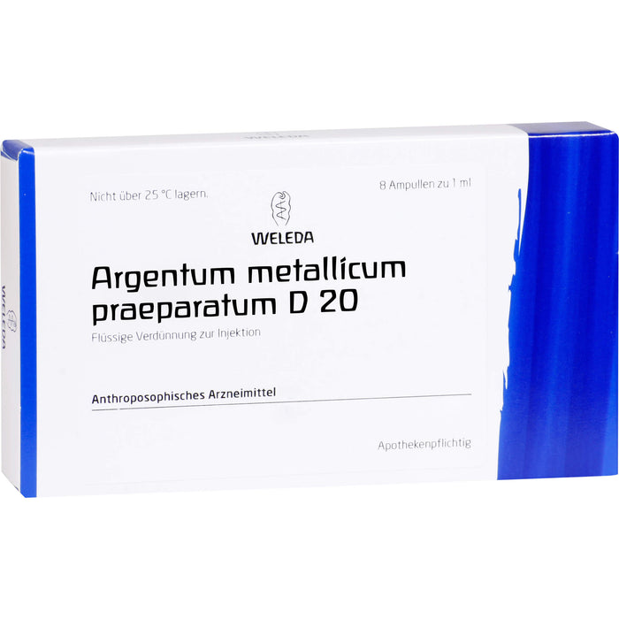 Argentum metallicum praep. D20 Weleda Amp., 8 St AMP