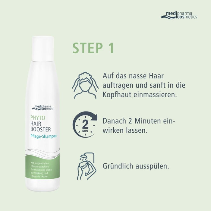 medipharma cosmetics Phyto Hair Booster Pflege-Shampoo, 200 ml Shampoing