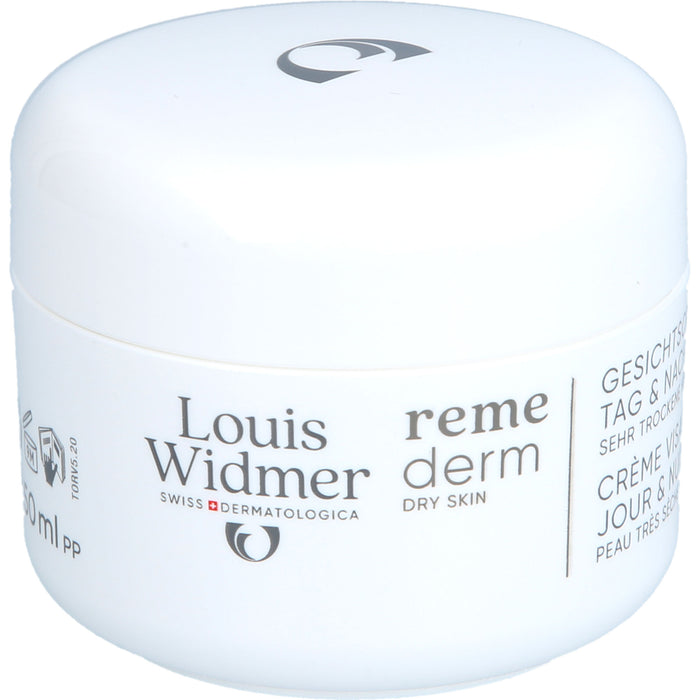 Louis Widmer remederm Gesichtscreme Tag und Nacht für sehr trockene Haut, 50 ml Creme