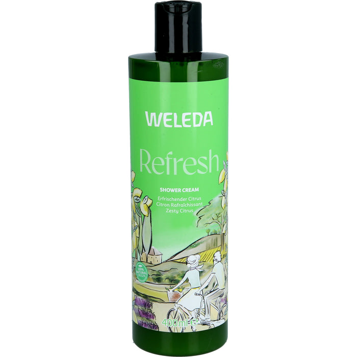 WELEDA Refresh Duschcreme erfrischender Citrus, 400 ml Duschgel