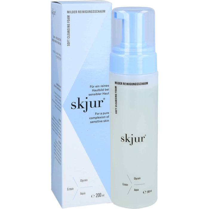 Skjur milder Reinigungsschaum für ein reines Hautbild bei sensibler Haut, 200 ml Lösung