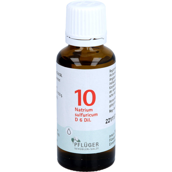 Biochemie Nr.10 Natrium sulfuricum D6 Pflüger Dil., 30 ml TRO