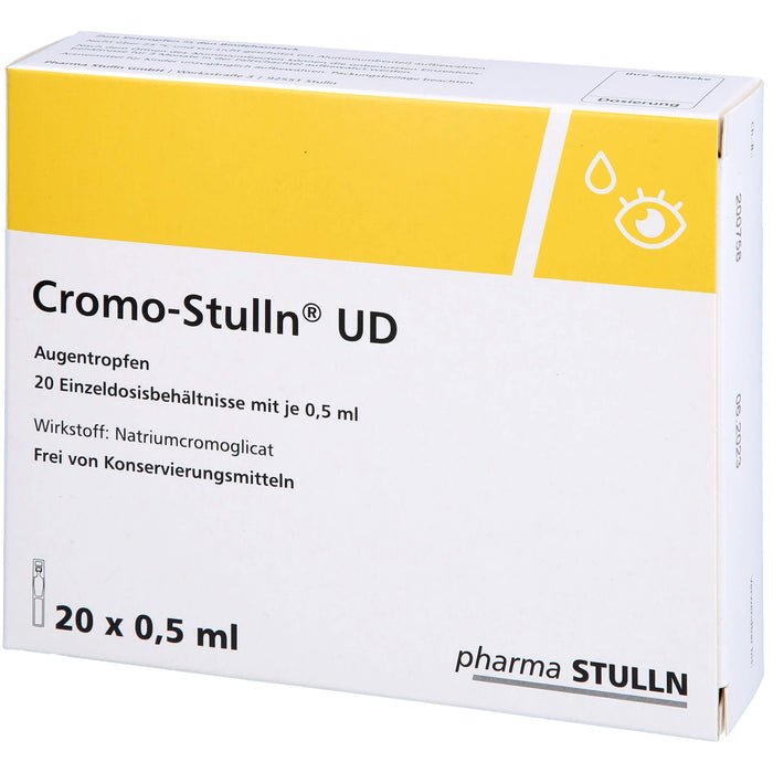Cromo-Stulln UD Augentropfen bei allergisch bedingter, akuter und chronischer Bindehautentzündung, 20 pc Solution