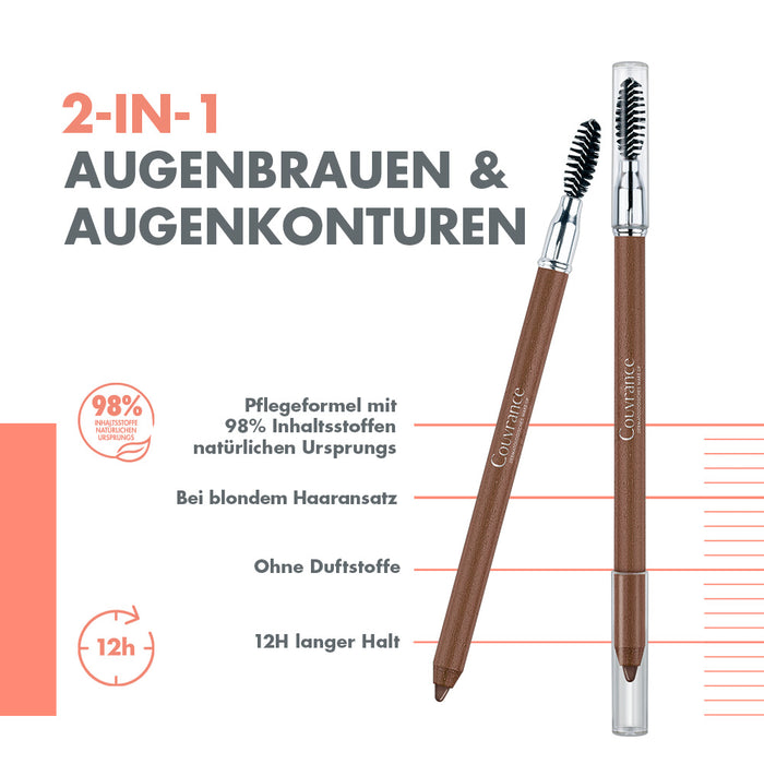 Avène Couvrance Augenbraun Korrekturstift 01 hellbraun, 1 g Plume