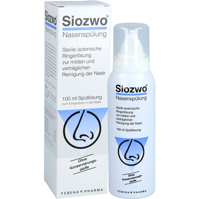 Siozwo  Nasenspülung, sterile isotonische Ringerlsg. (ohne Konservierungsstoffe), 100 ml Douche nasale