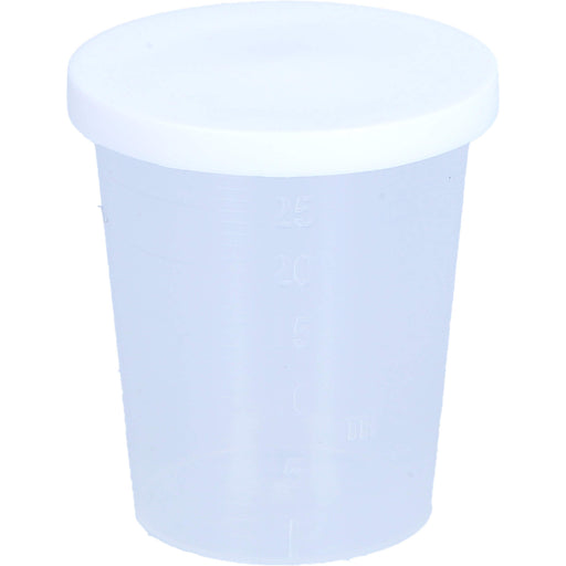 EINNEHMEGLAS GRAD MIT DECKEL KUNSTSTOFF, 1 St. Becher