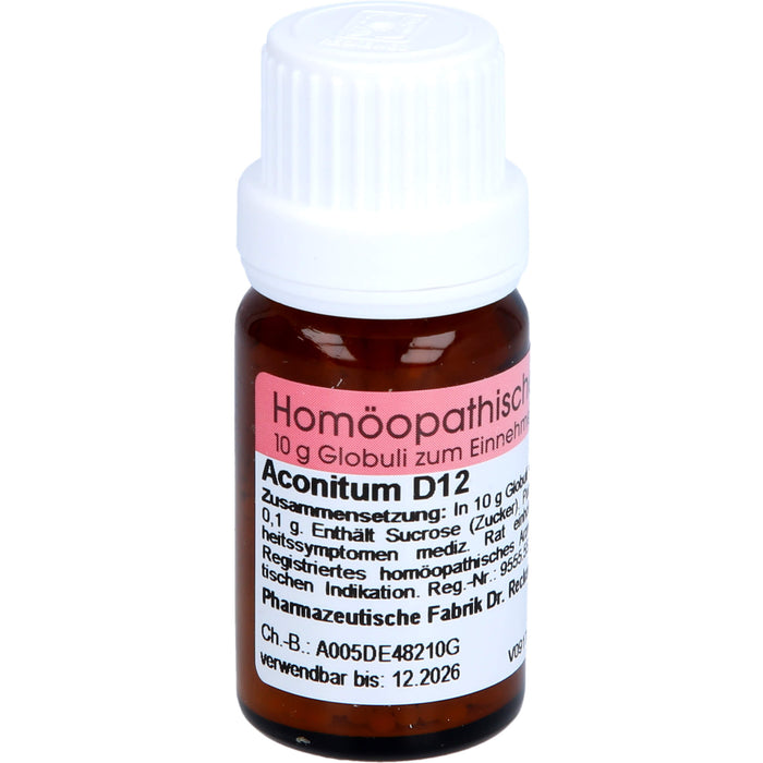 Dr. Reckeweg Aconitum D12 Globuli, 10 g Globules