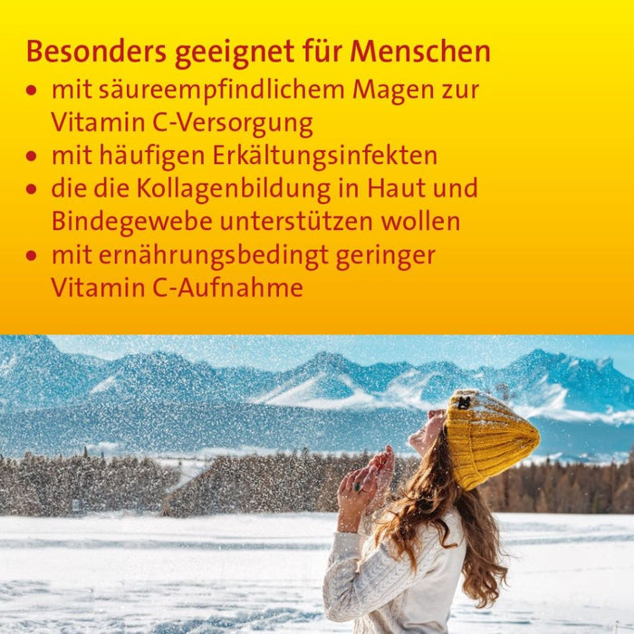 Vitamin C Hevert 500 mg gepuffert als magenfreundliches Multi-Talent für die Gesundheit, 60 pcs. Capsules