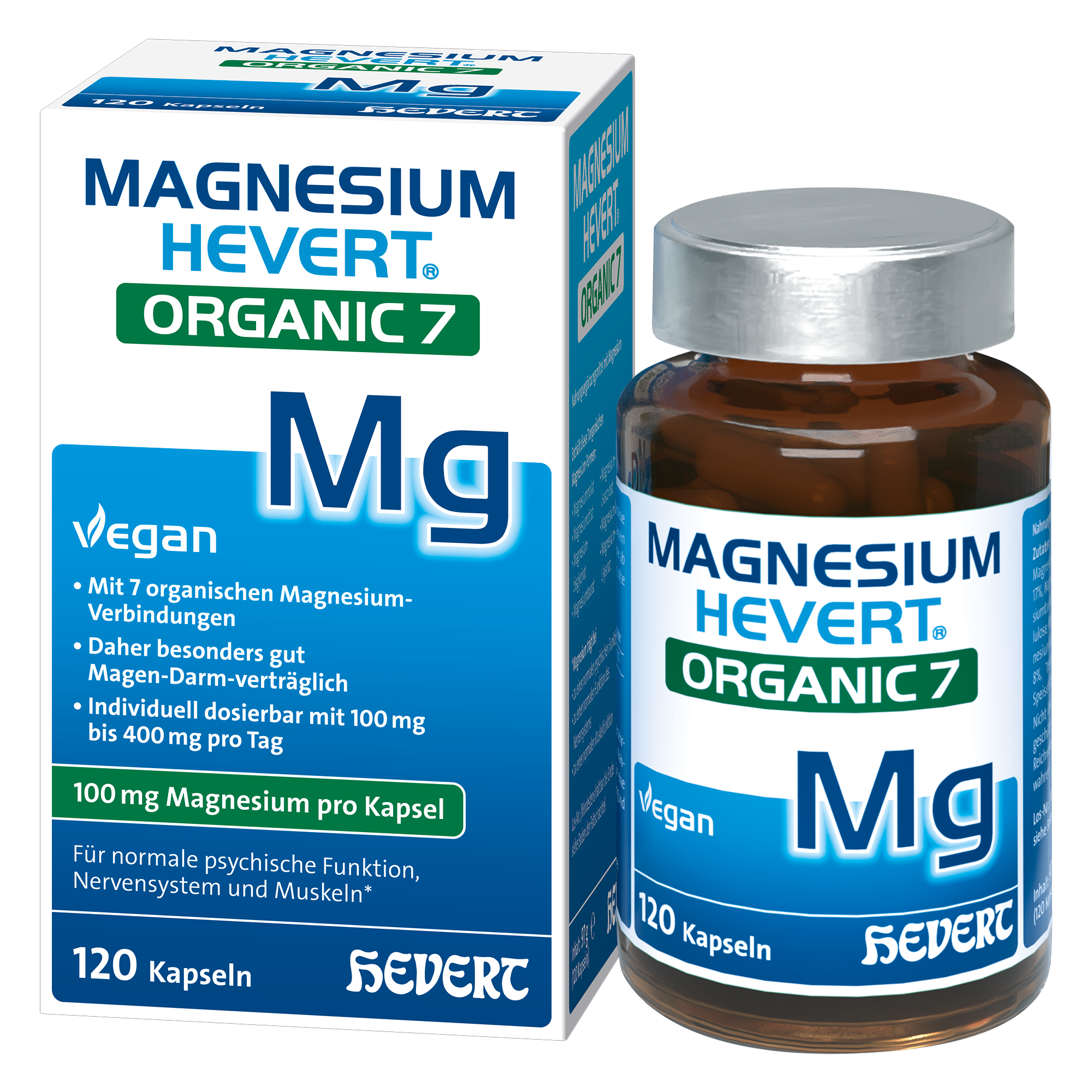 Magnesium Hevert Organic 7, 120 St. Kapseln