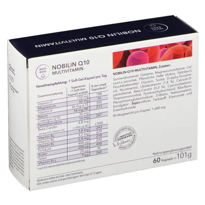 MEDICOM Nobilin Q10 Multivitamin Soft-Gel-Kapseln, 60 St. Kapseln