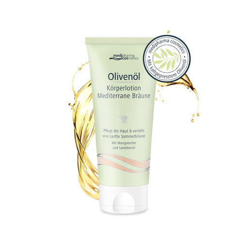 Medipharma Cosmetics Olivenöl Körperlotion Mediterrane Bräune, 200 ml Lotion