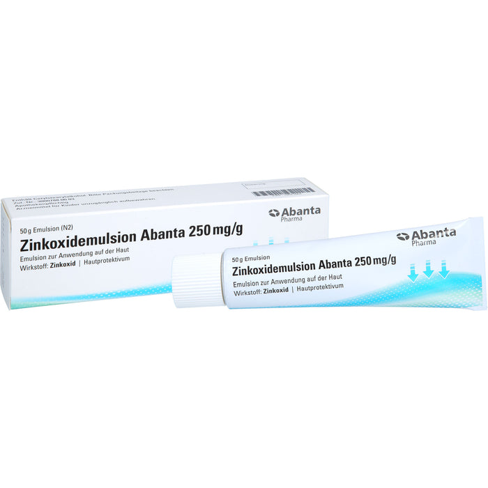 Abanta Pharma Zinkoxidemulsion 250 mg / g Hautprotektivum, 50 g 