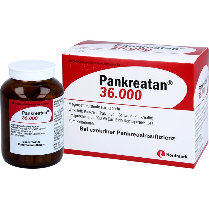Pankreatan 36.000 Hartkapseln Verdauungsenzyme, 200 pc Capsules