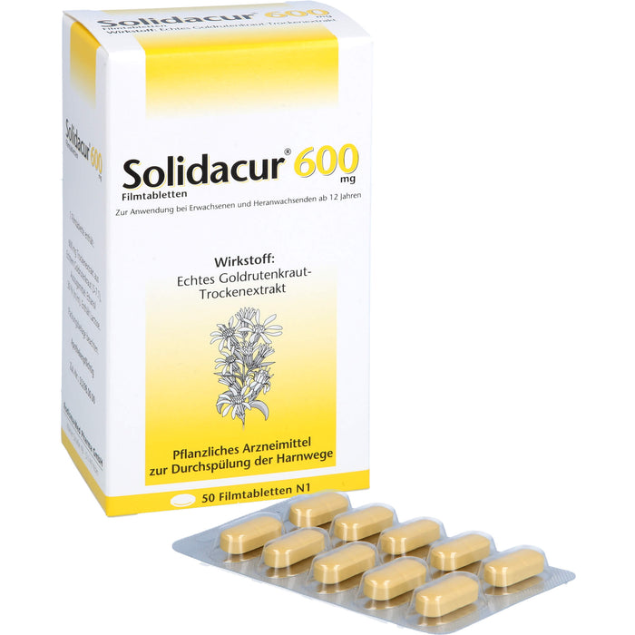 Solidacur 600 mg Filmtabletten zur Durchspülung der Harnwege, 50 pcs. Tablets