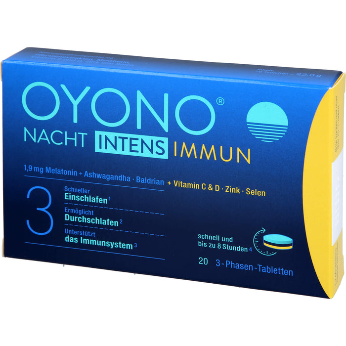 OYONO Nacht Intens Immun 3-Phasen Tabletten, 20 pcs. Tablets
