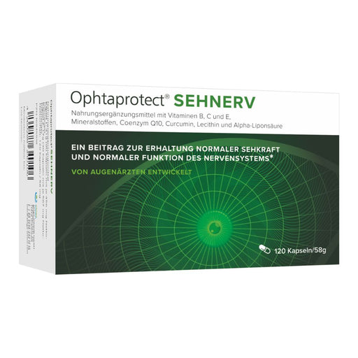 Ophtaprotect SEHNERV, zur Erhaltung normaler Sehkraft und normaler Funktion des Nervensystems, 120 St. Kapseln