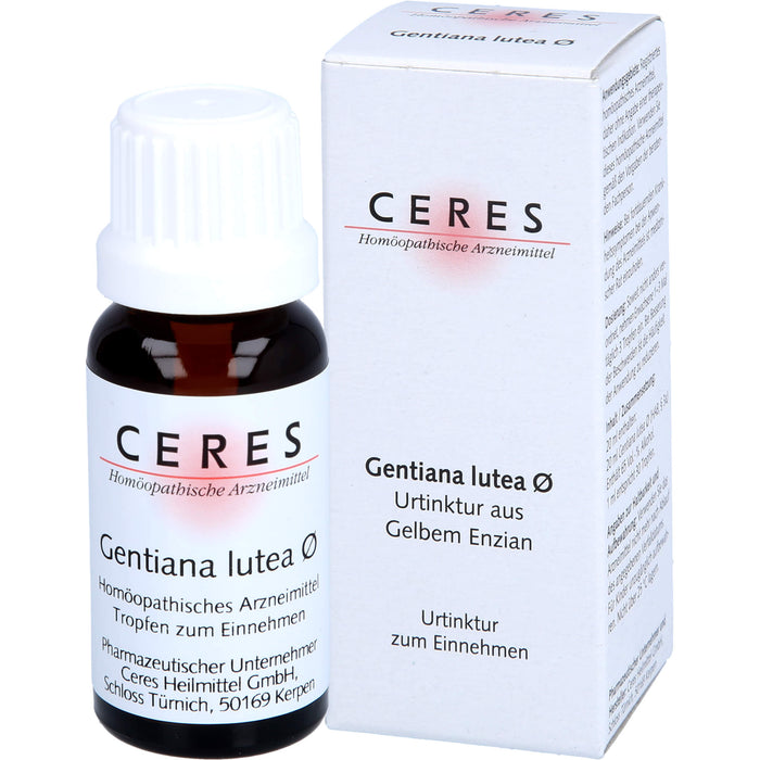 Ceres Gentiana lutea Urtinktur, 20 ml Solution