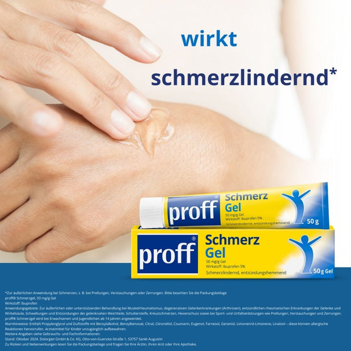 proff Schmerzgel, 50 mg/g Gel, 50 g Gel