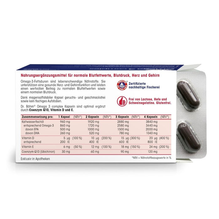 Dr. Böhm Omega-3 complex, 60 pcs. Capsules