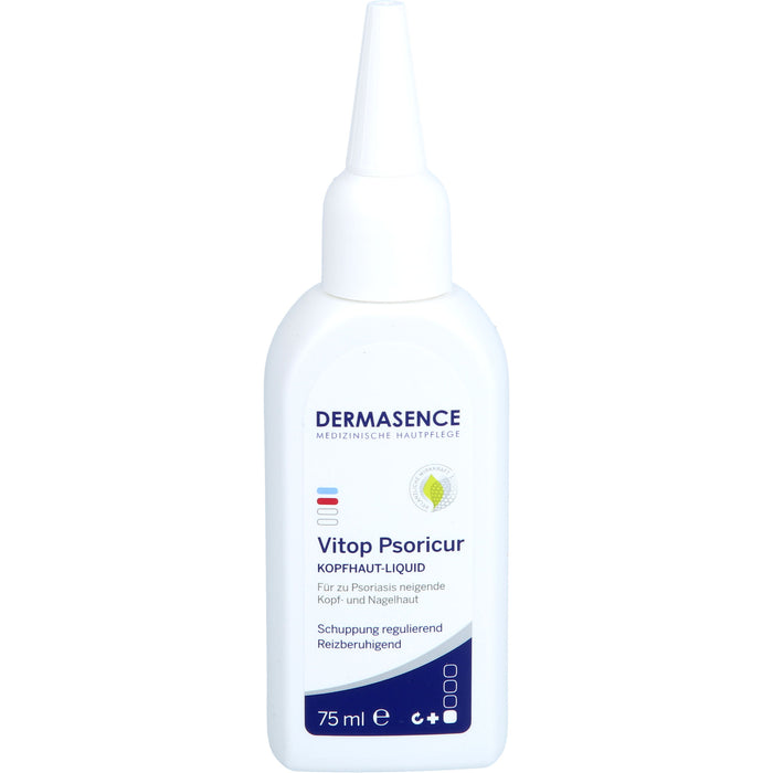 DERMASENCE Vitop Psoricur Kopfhaut-Liquid für zu Psoriais neigende Kopf-und Nagelhaut, 75 ml Solution