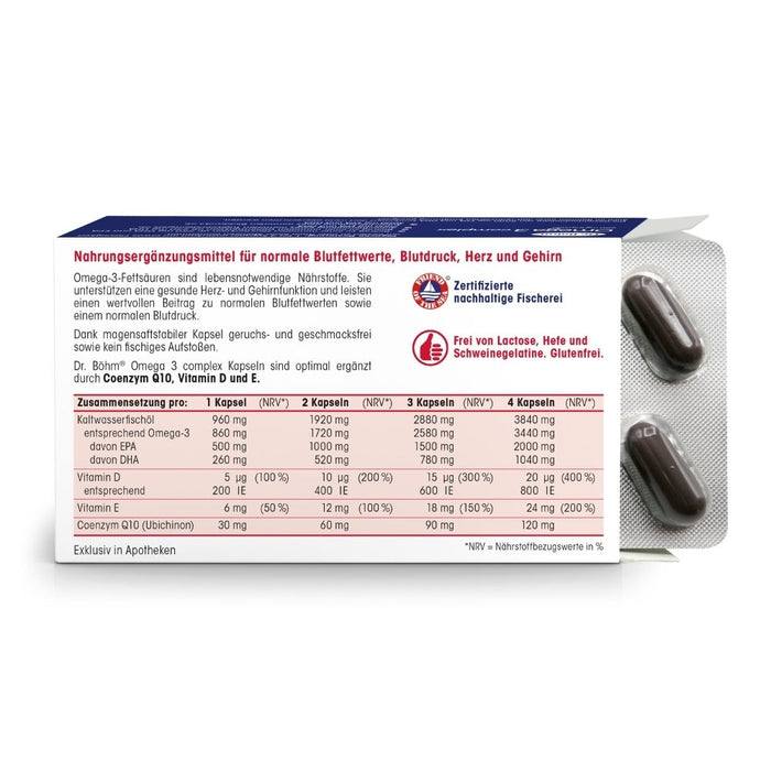 Dr. Böhm Omega-3 complex, 30 pc Capsules