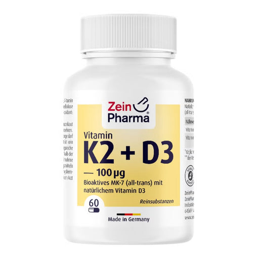 ZeinPharma Vitamin K2 plus D3 Kapseln, 60 St. Kapseln