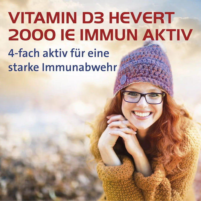 Vitamin D3 Hevert 2000 IE Immun Aktiv, 60 pc Capsules