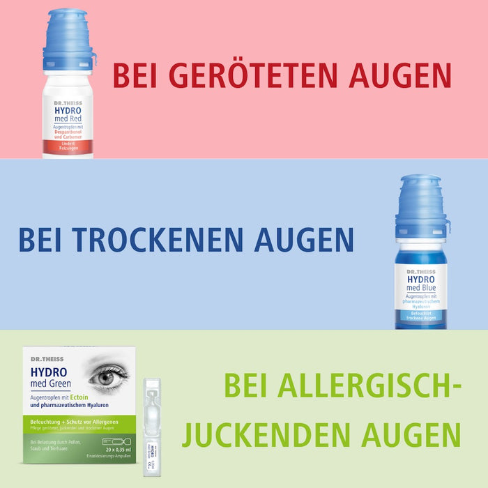 DR. THEISS Hydro med Red Augentropfen lindert Reizungen, 10 ml Solution