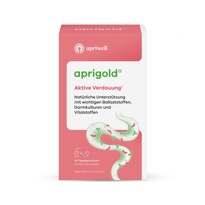 Apriwell Aprigold Pulver und Kapseln aktive Verdauung, 30 St. Portionen